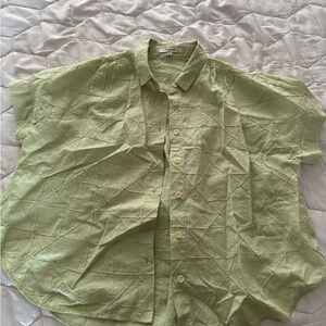 Madewell Light Green Button Down Shirt